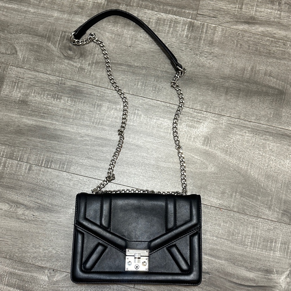 Stradivarius shoulder bag - black